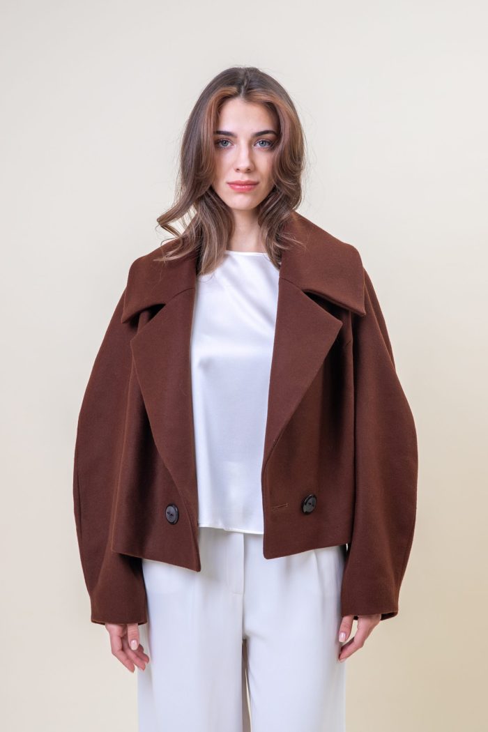 Double Breasted Wool Jacket Brown front unzipped view.jpg Double Breasted Wool Jacket Brown front unzipped view.jpg