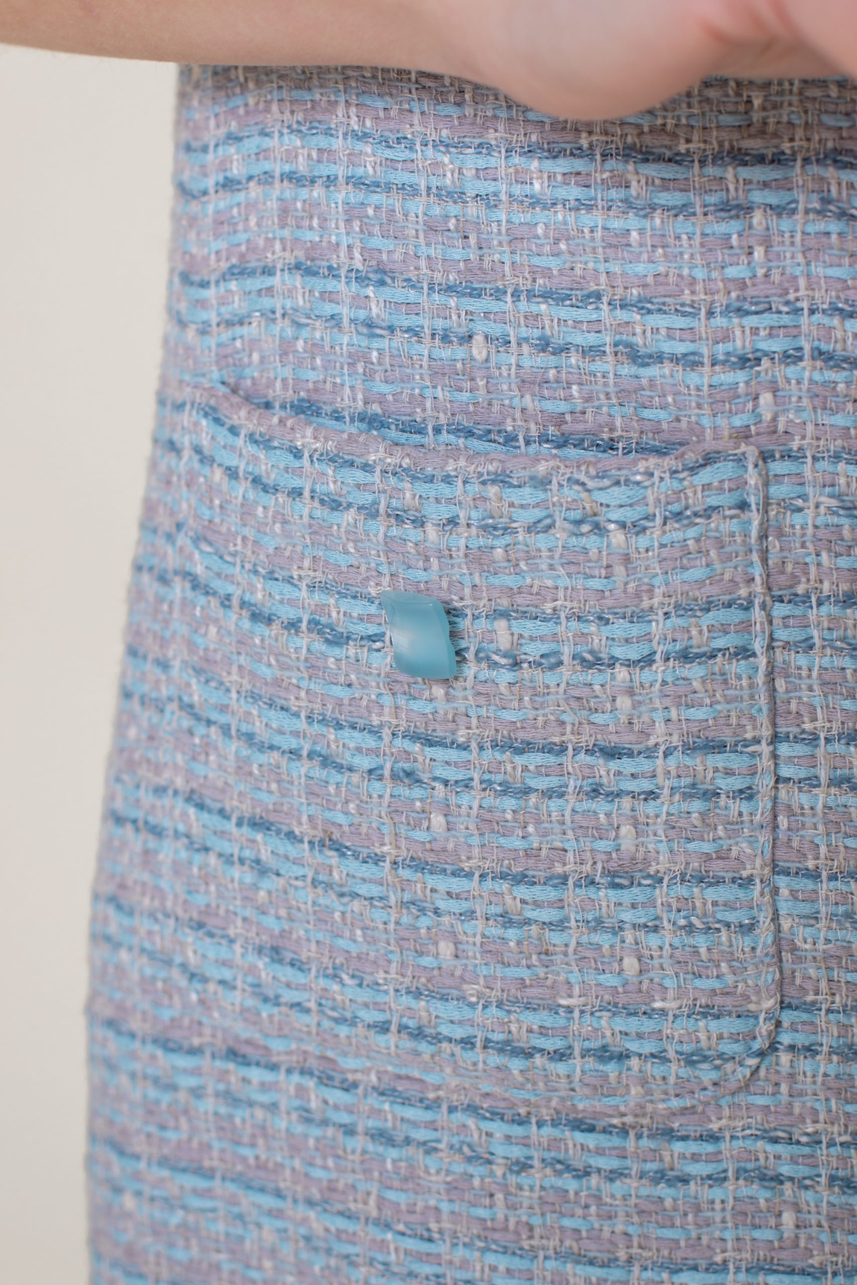 Grey Bouclé A-Line Mini Dress